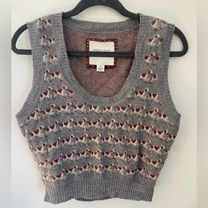Vintage American Eagle dog print vest